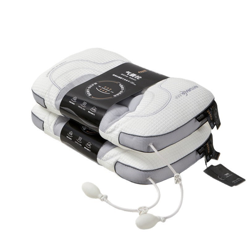Adjustable Airbag Neck Support Pillow – Ergonomic Cooling Sleep Pillow