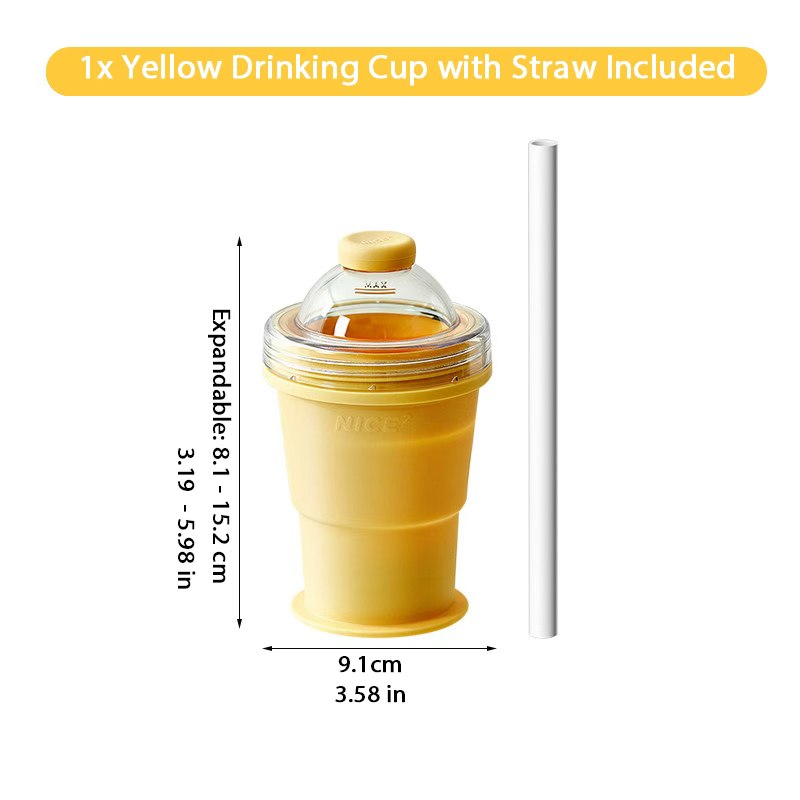 2-in-1 ChillSphere: Folding Ice Maker & Straw Cup