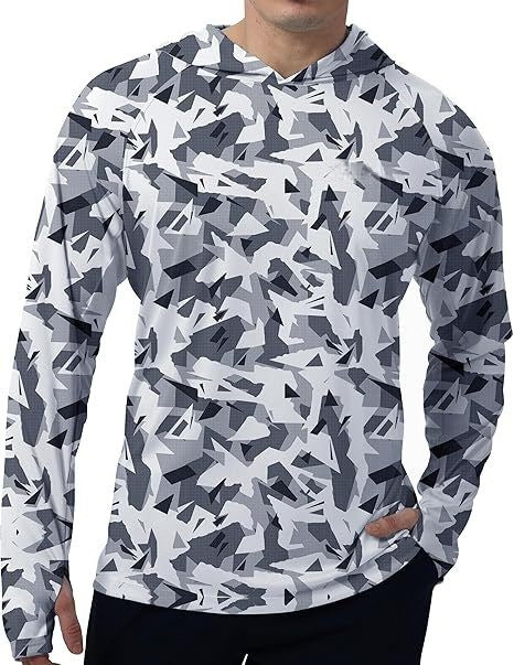 Men's UPF 50+ Sun Protection Hoodie Shirt