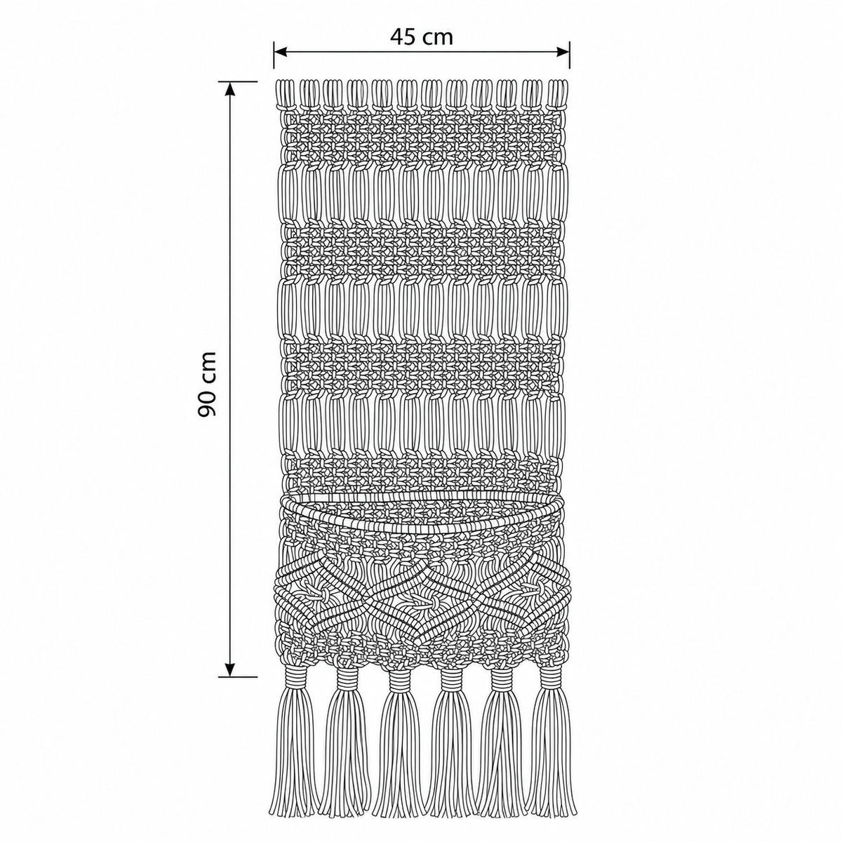 Handwoven Sofa Armrest Organizer