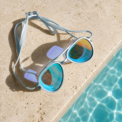 2-in-1 Retro Swim Goggles & Sunglasses