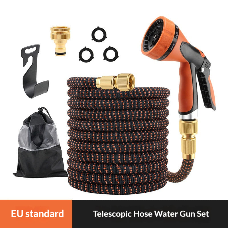 Expandable Garden Hose with Spray Nozzle (3X Expandable, No-Kink, Leak-Proof)