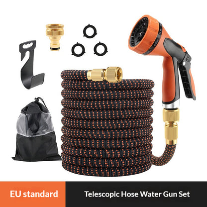 Expandable Garden Hose with Spray Nozzle (3X Expandable, No-Kink, Leak-Proof)