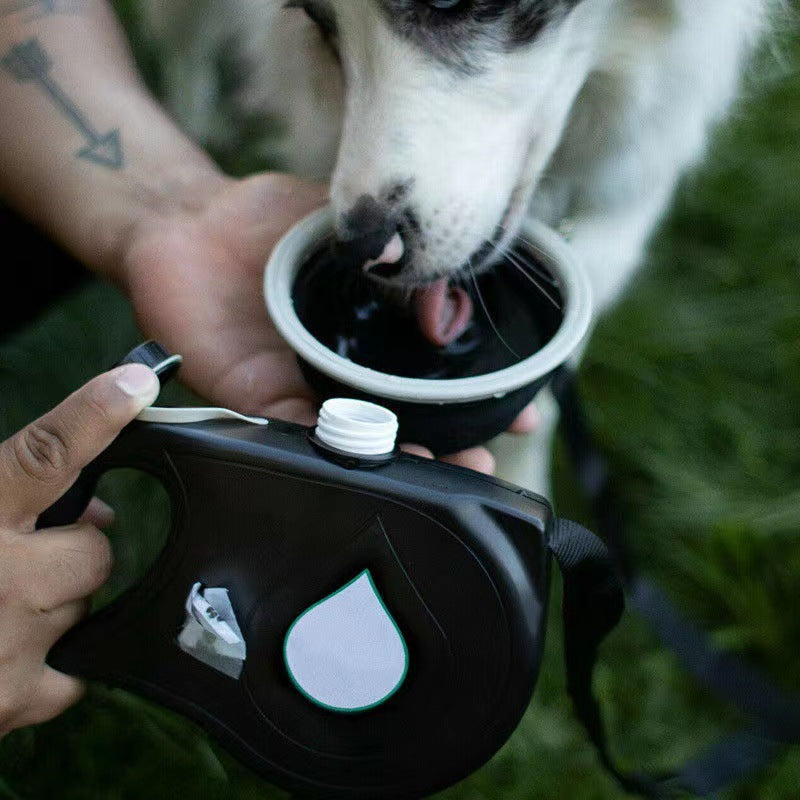 5-in-1 Retractable Dog Leash Bottle