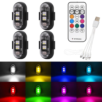 Wireless RGB LED Strobe Light