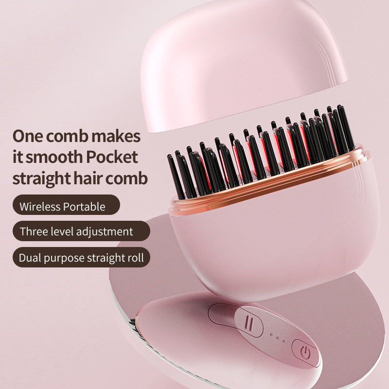 Wireless Portable Hair Straightening Comb