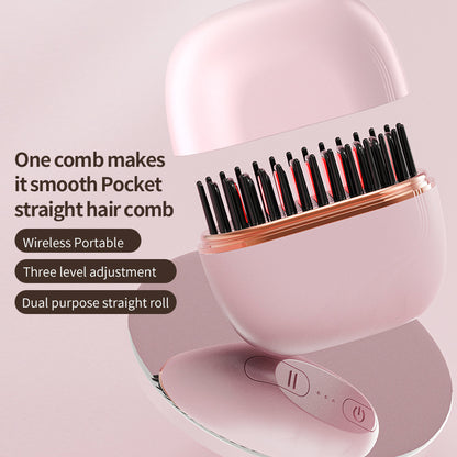 Wireless Portable Hair Straightening Comb