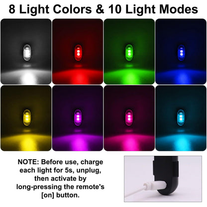 Wireless RGB LED Strobe Light