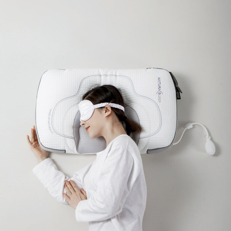 Adjustable Airbag Neck Support Pillow – Ergonomic Cooling Sleep Pillow