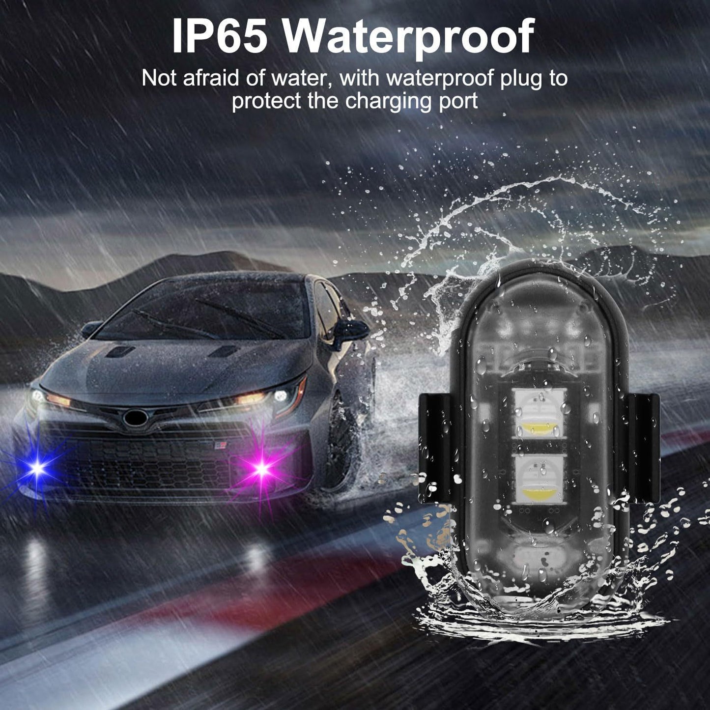 Wireless RGB LED Strobe Light
