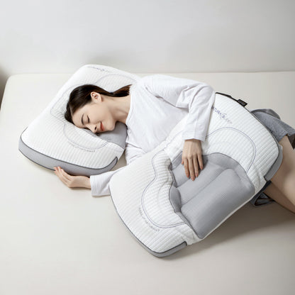 Adjustable Airbag Neck Support Pillow – Ergonomic Cooling Sleep Pillow