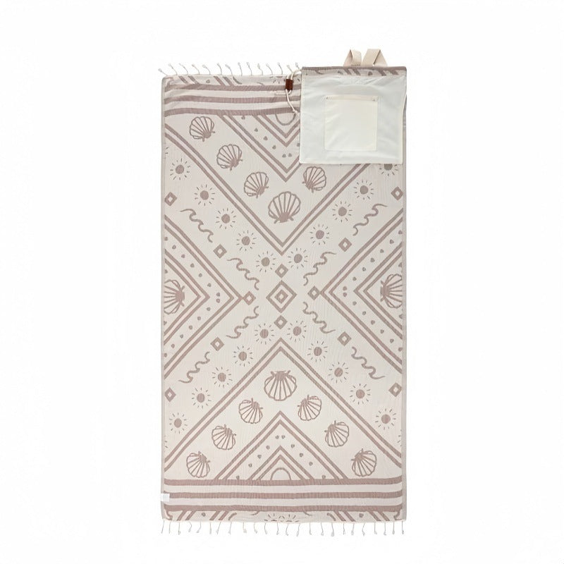 2-in-1 Convertible Beach Towel Backpack