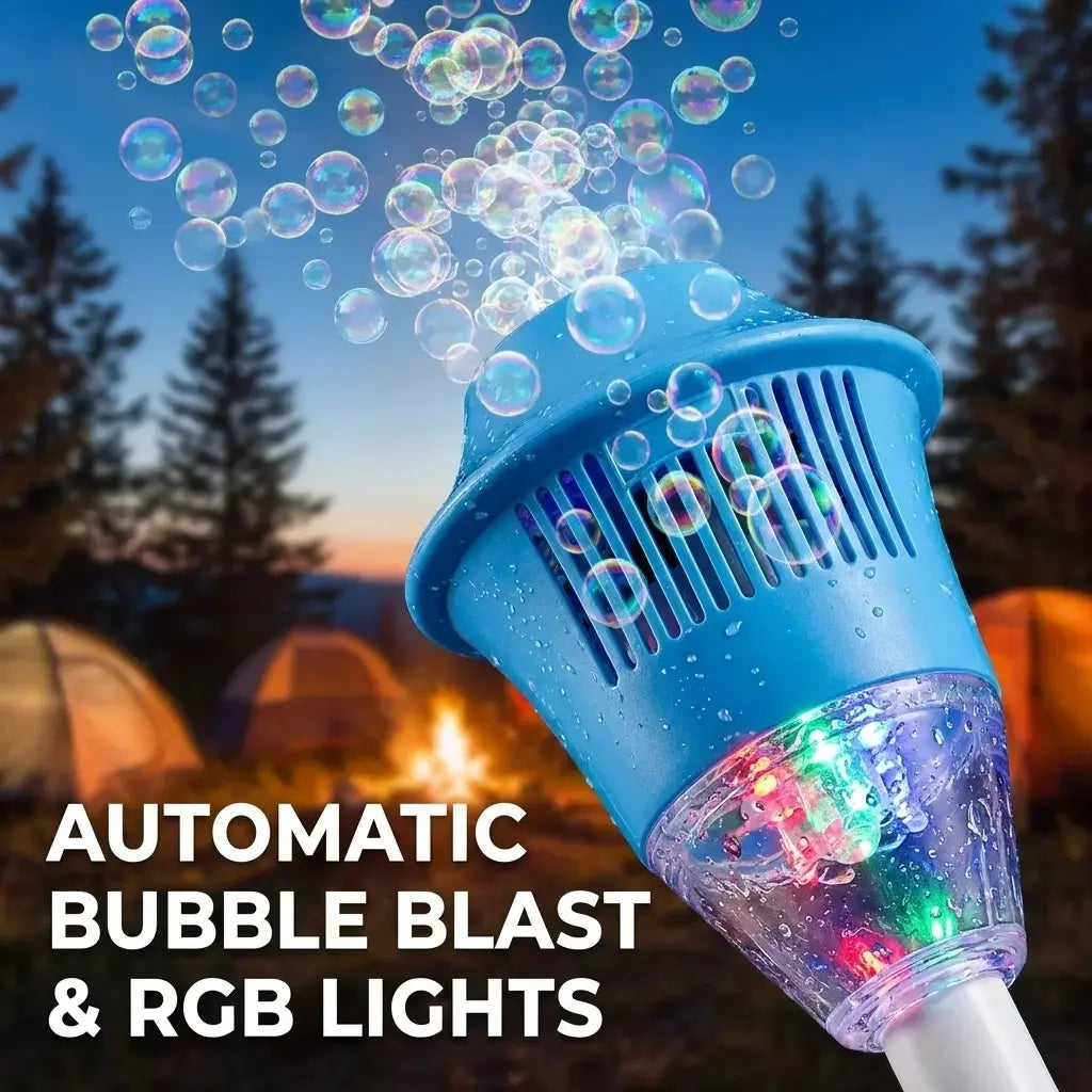 Automatic Bubble Maker with Lights for Kids