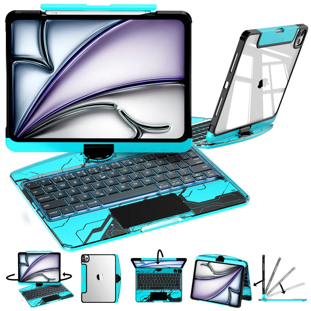 360° Rotating iPad Keyboard Case