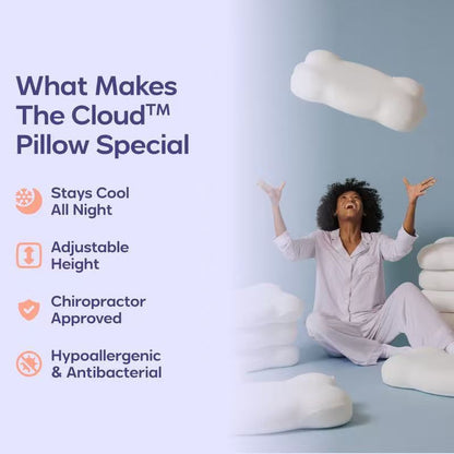 Ergonomic Memory Foam Pillow – Neck Pain Relief & Cooling Sleep