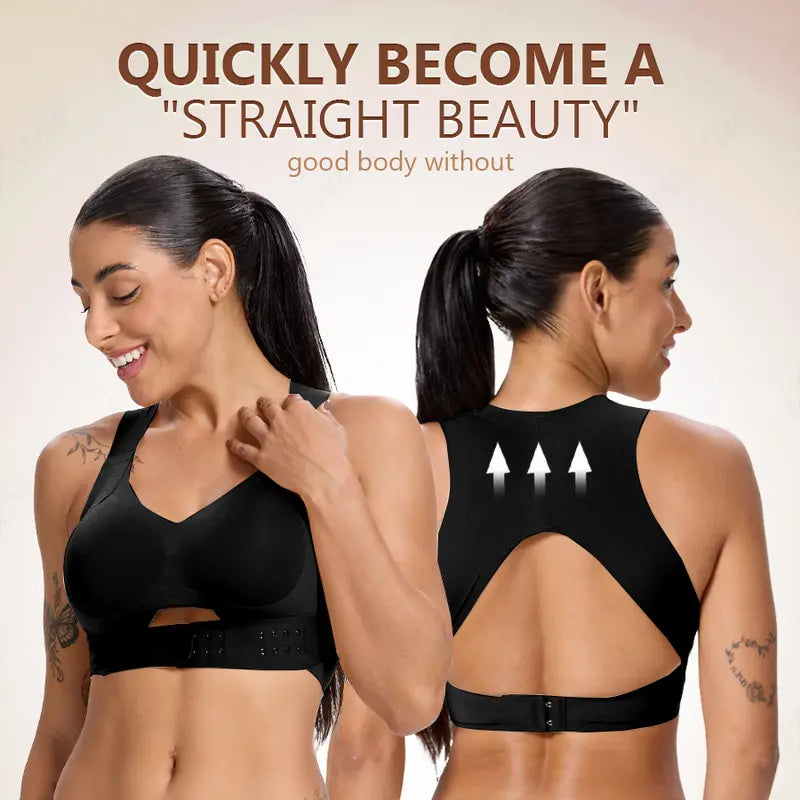 Wireless Posture Support Bra – Front Closure Lift & Shape