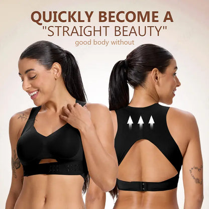 Wireless Posture Support Bra – Front Closure Lift & Shape