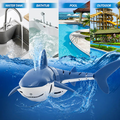 RC Shark Water Toy with Spray & Remote Control