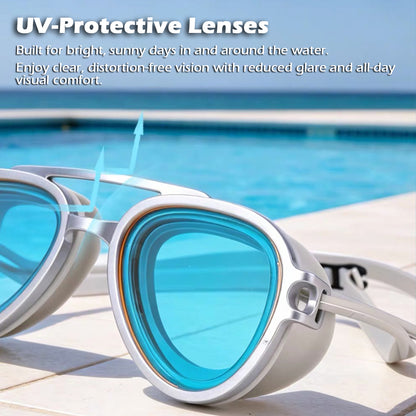 2-in-1 Retro Swim Goggles & Sunglasses