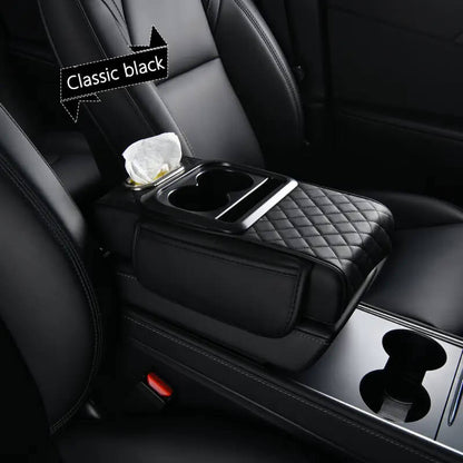 4-in-1 Car Armrest Organizer – Storage & Comfort Upgrade