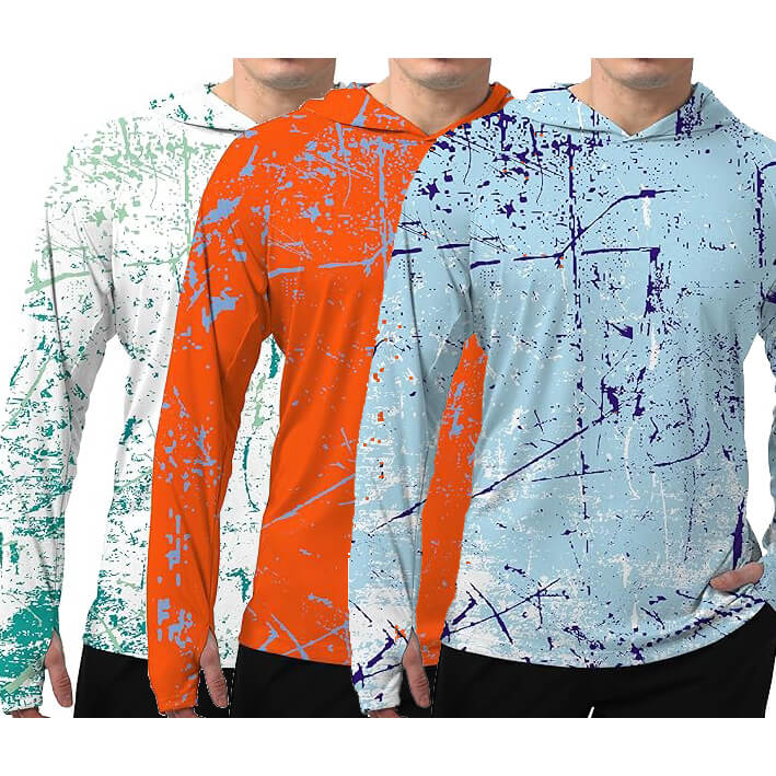 Men's UPF 50+ Sun Protection Hoodie Shirt