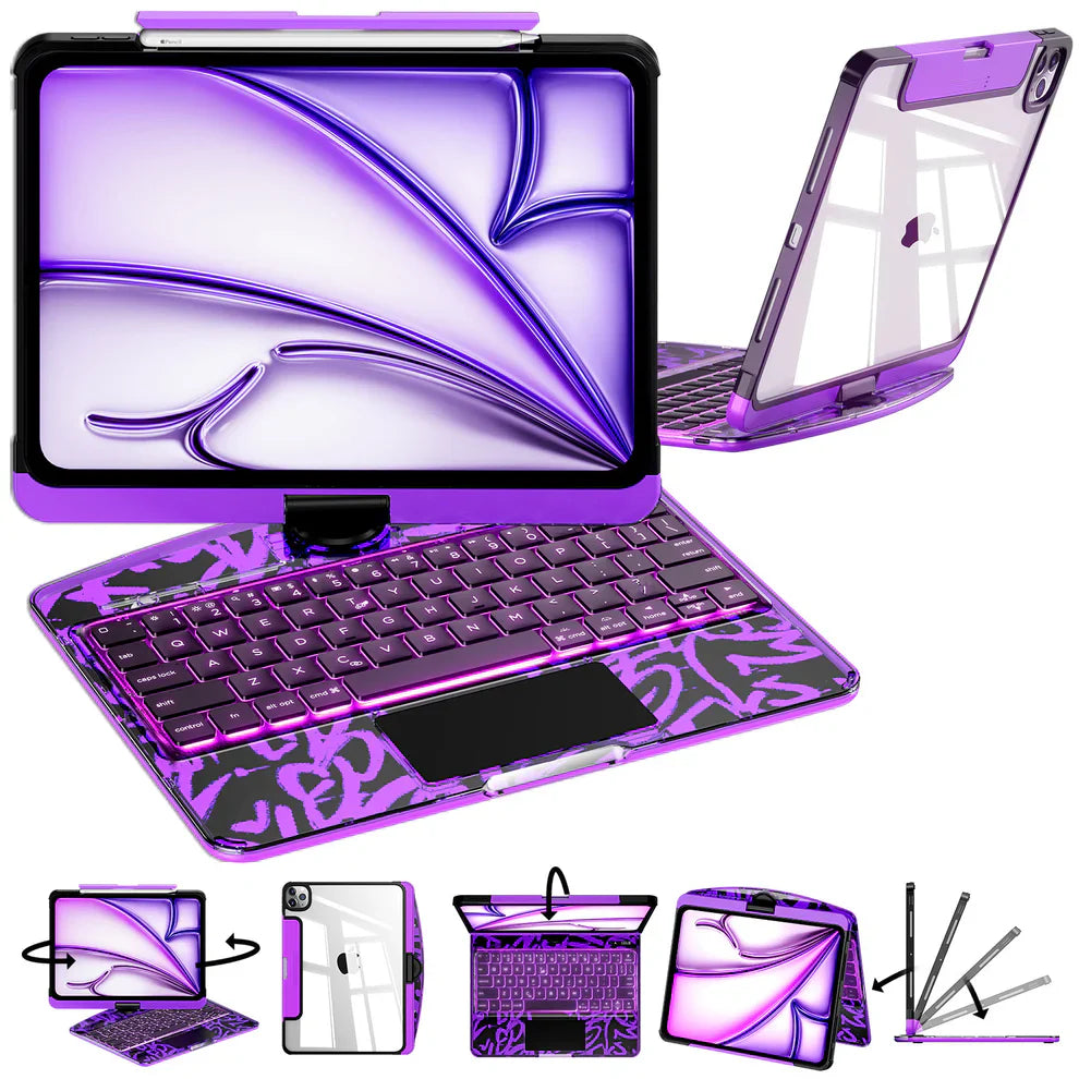360° Rotating iPad Keyboard Case