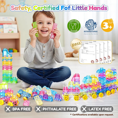 Soft Sensory Building Blocks for Kids – Squishy STEM Toy Set (3+)