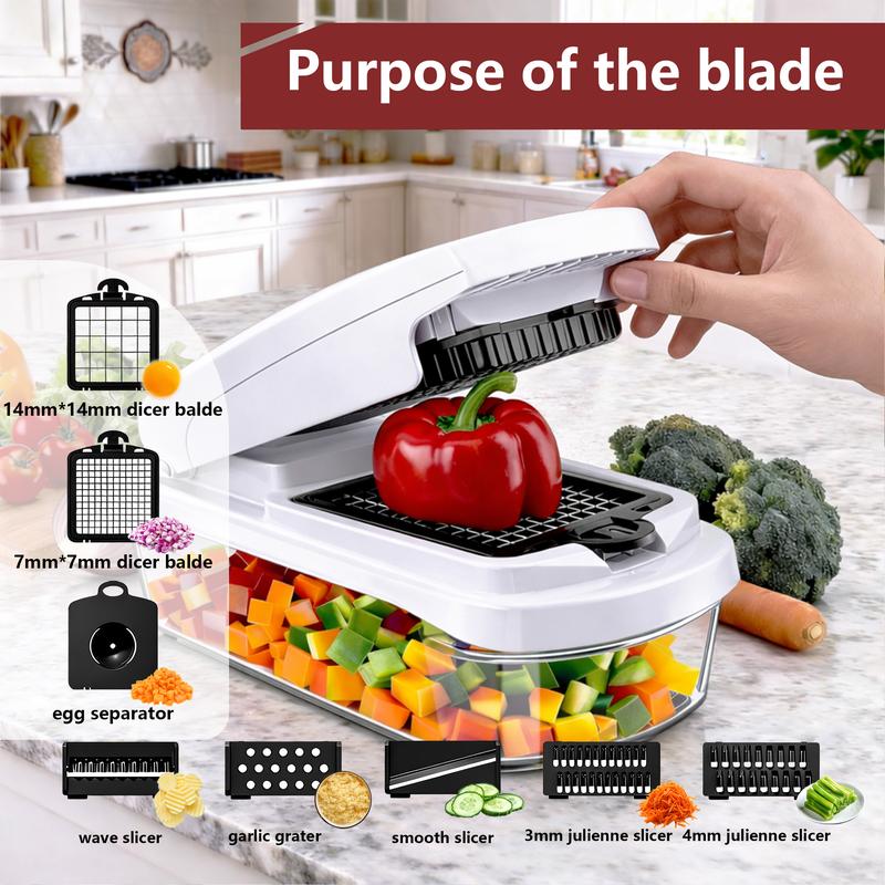 8-in-1 Multifunctional Vegetable Chopper & Slicer