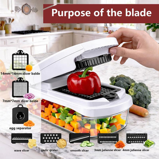 8-in-1 Multifunctional Vegetable Chopper & Slicer