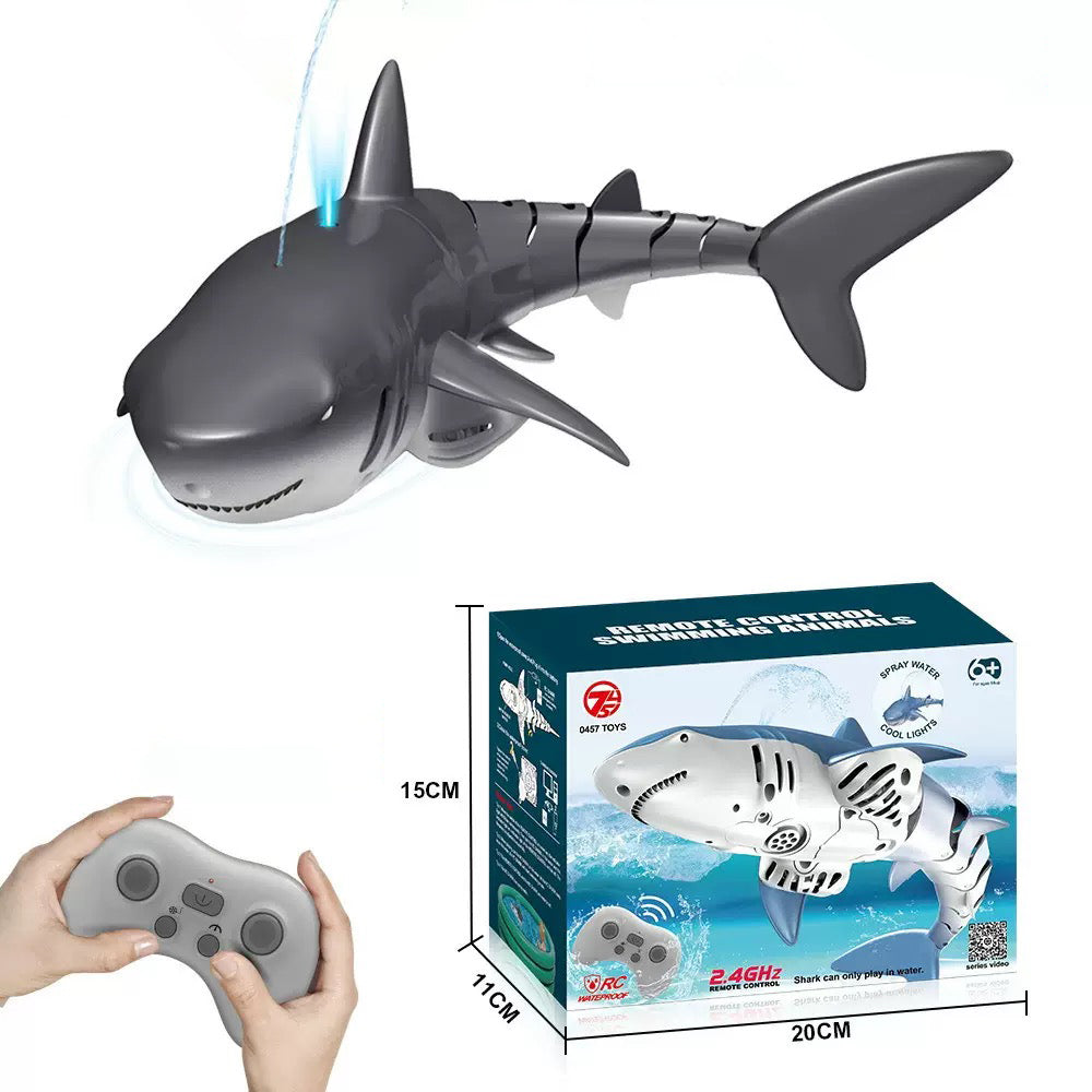 RC Shark Water Toy with Spray & Remote Control