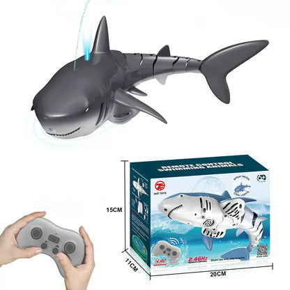 RC Shark Water Toy with Spray & Remote Control