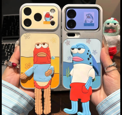 3D Cartoon Fish Kickstand Phone Case
