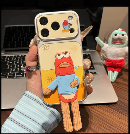 3D Cartoon Fish Kickstand Phone Case