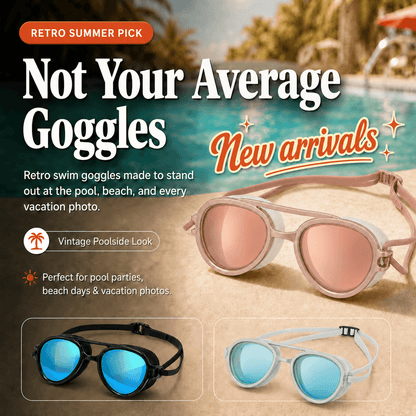 2-in-1 Waterproof Swim Goggles & Sunglasses