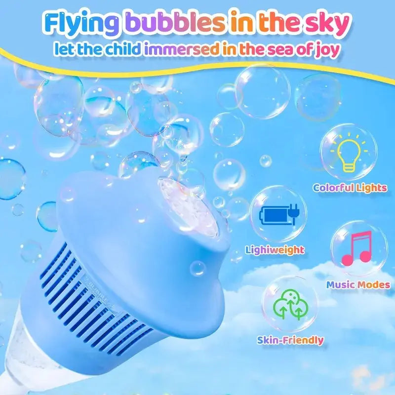 Automatic Bubble Maker with Lights for Kids