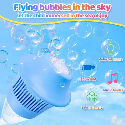 Automatic Bubble Maker with Lights for Kids