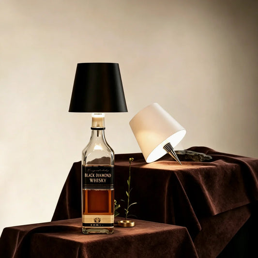 Rechargeable Wine Bottle Lamp – RGB Dimmable Table Light