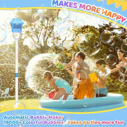 Automatic Bubble Maker with Lights for Kids
