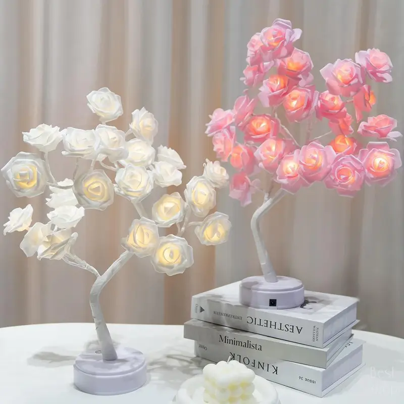 Rose Tree Night Light – USB LED Decorative Lamp