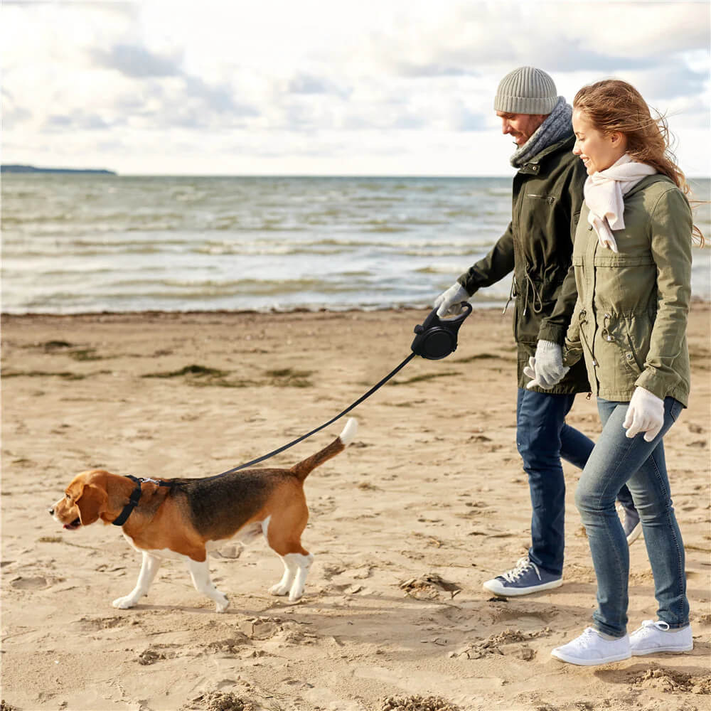 5-in-1 Retractable Dog Leash Bottle