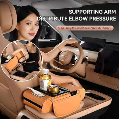 4-in-1 Car Armrest Organizer – Storage & Comfort Upgrade