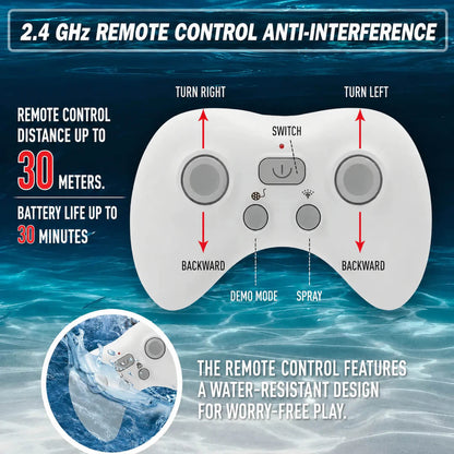 RC Shark Water Toy with Spray & Remote Control