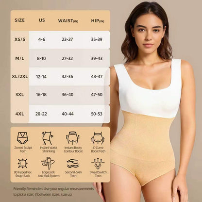 High Waisted Tummy Control Shapewear Panties
