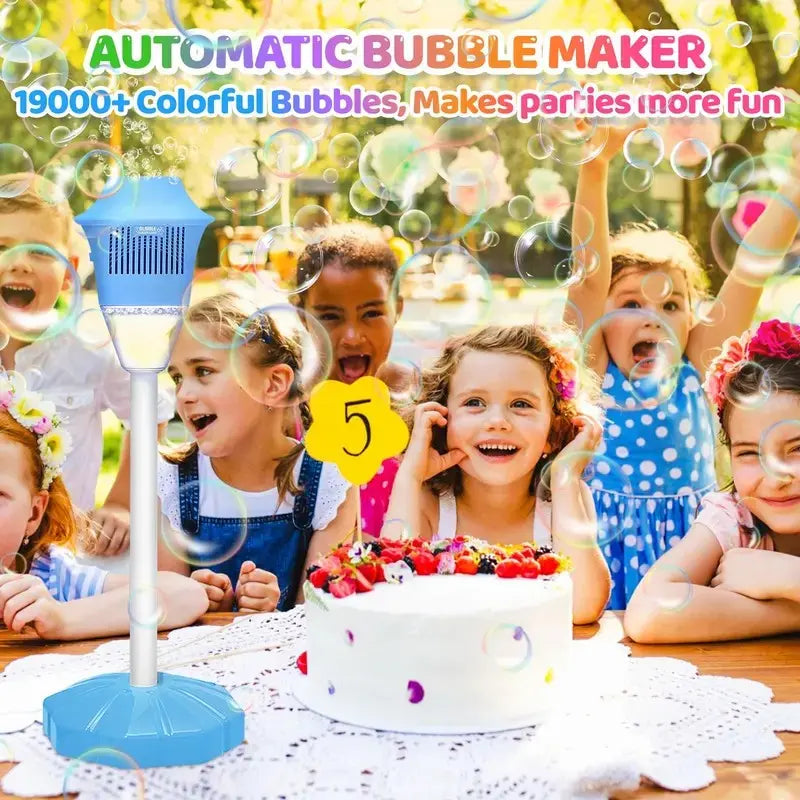 Automatic Bubble Maker with Lights for Kids