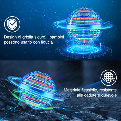 Flying Orb Ball Boomerang Toy – Hand Controlled LED Hover Spinner