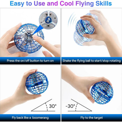 Flying Orb Ball Boomerang Toy – Hand Controlled LED Hover Spinner