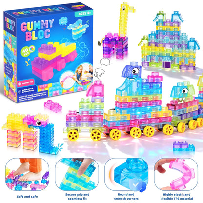 Soft Sensory Building Blocks for Kids – Squishy STEM Toy Set (3+)