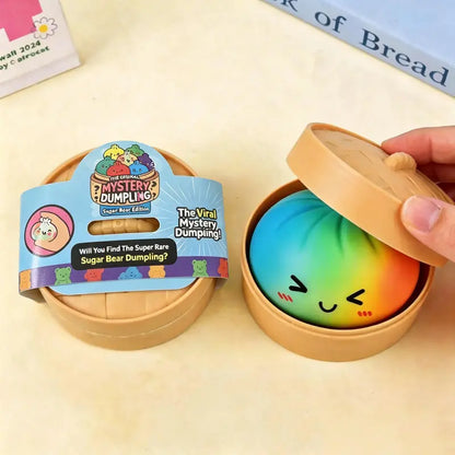 Dumpling Squishy Mystery Box – Cute Stress Relief Blind Box Toy