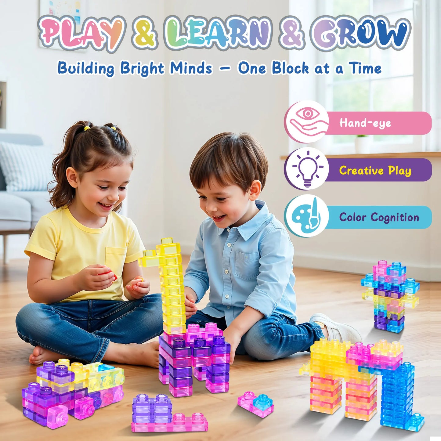 Soft Sensory Building Blocks for Kids – Squishy STEM Toy Set (3+)