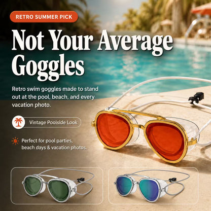 2-in-1 Waterproof Swim Goggles & Sunglasses